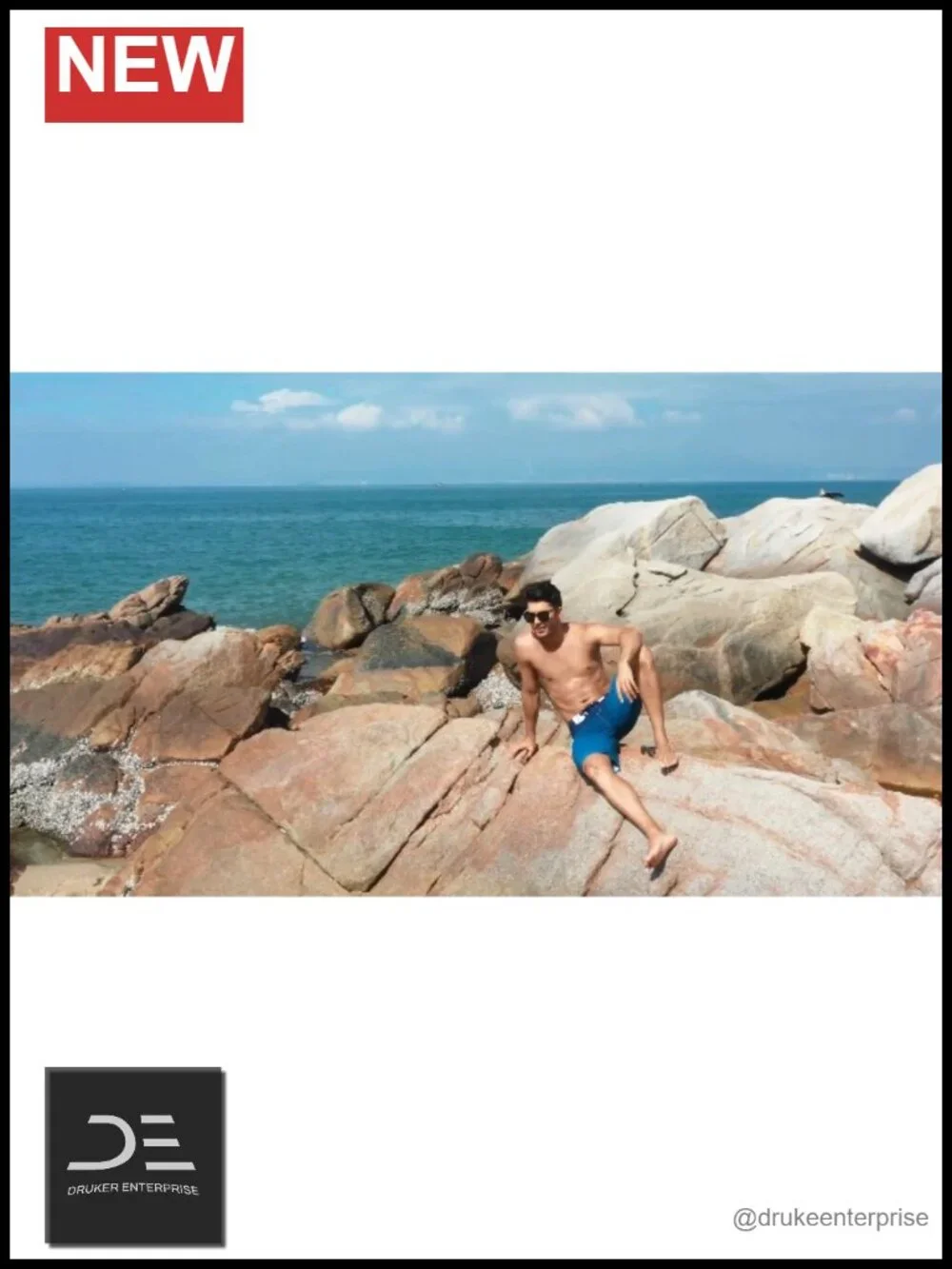Men's Quick Dry Board Shorts with Lining and Pockets